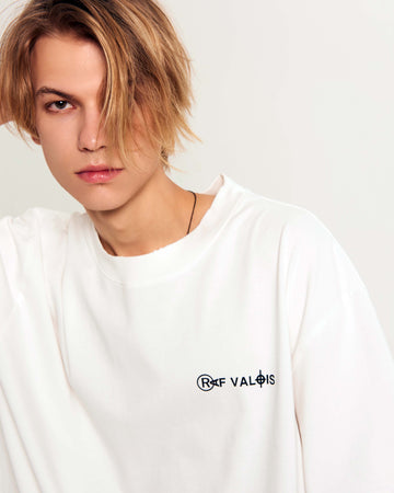 RAF VALOIS 23SS WARM POWER series small LOGO loose casual T-shirt