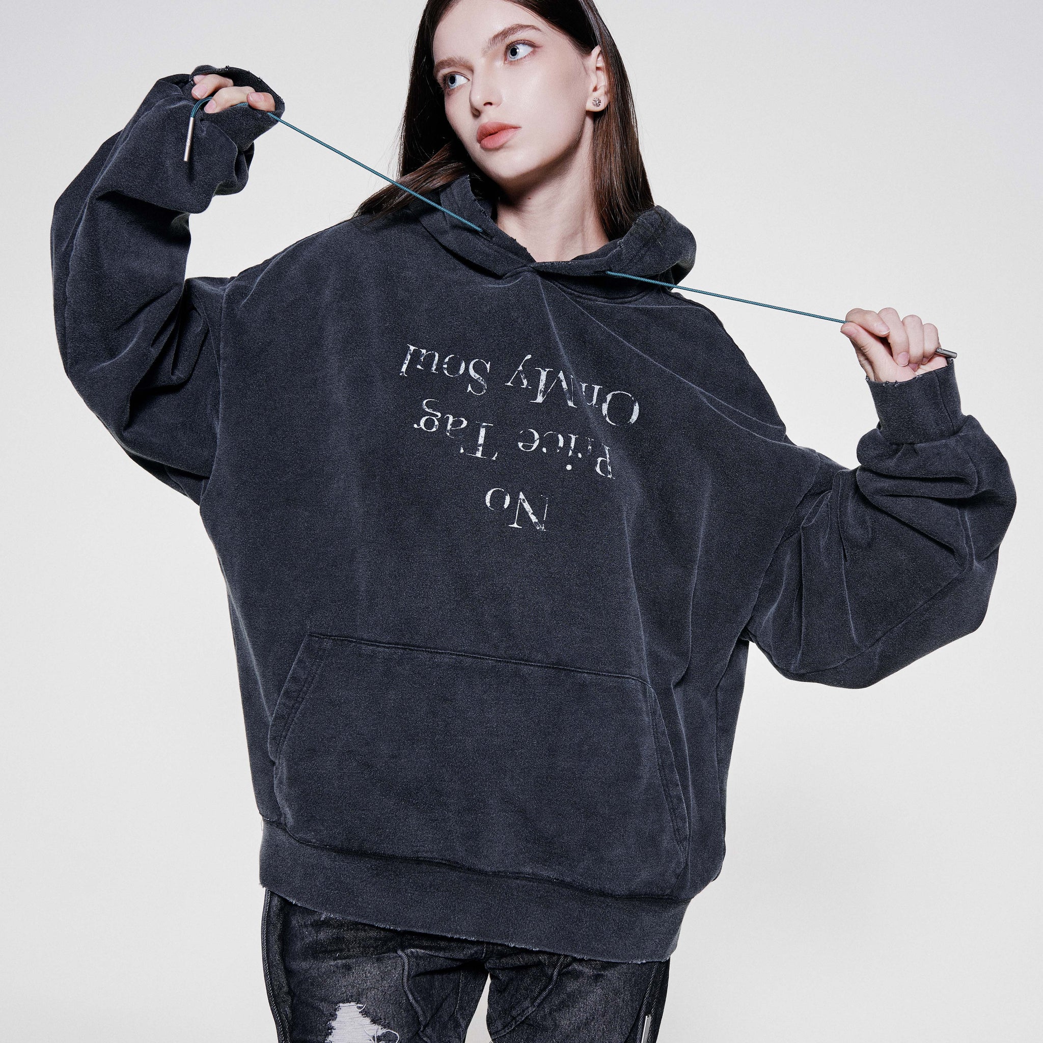 RAF VALOIS 24SS SNOW Printed Loose Hoodie