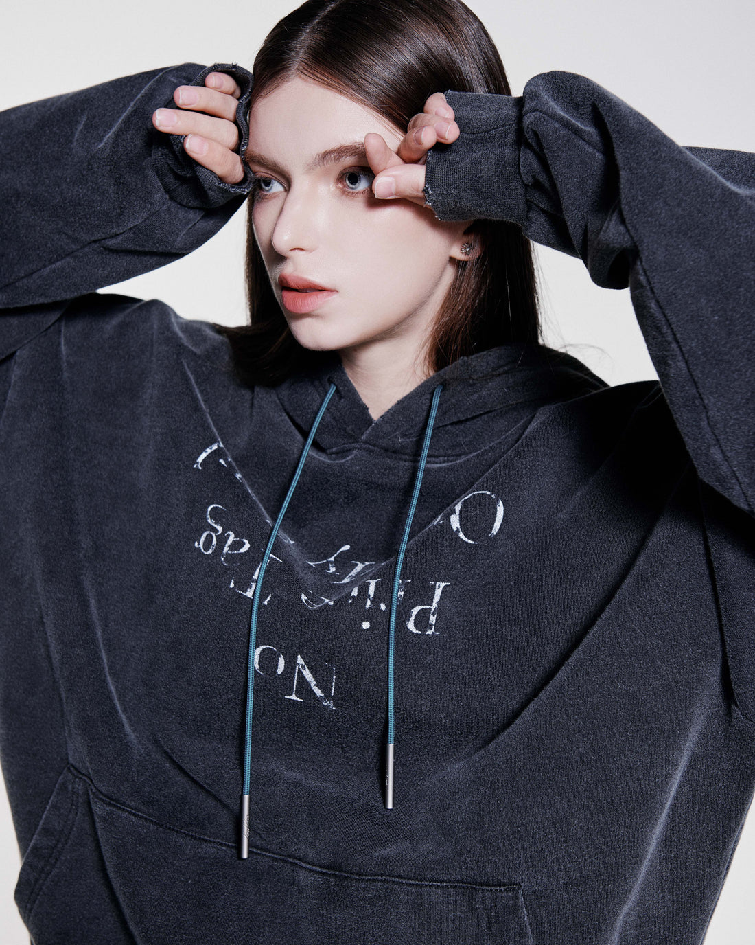 RAF VALOIS 24SS SNOW Printed Loose Hoodie